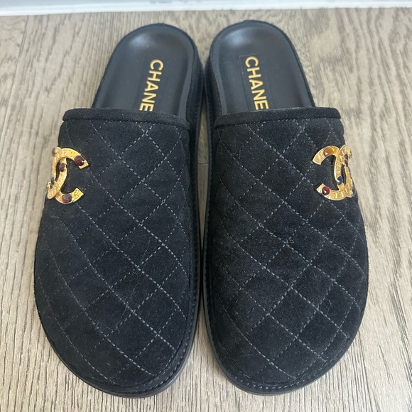 CHANEL black mules - Picture 2 of 5